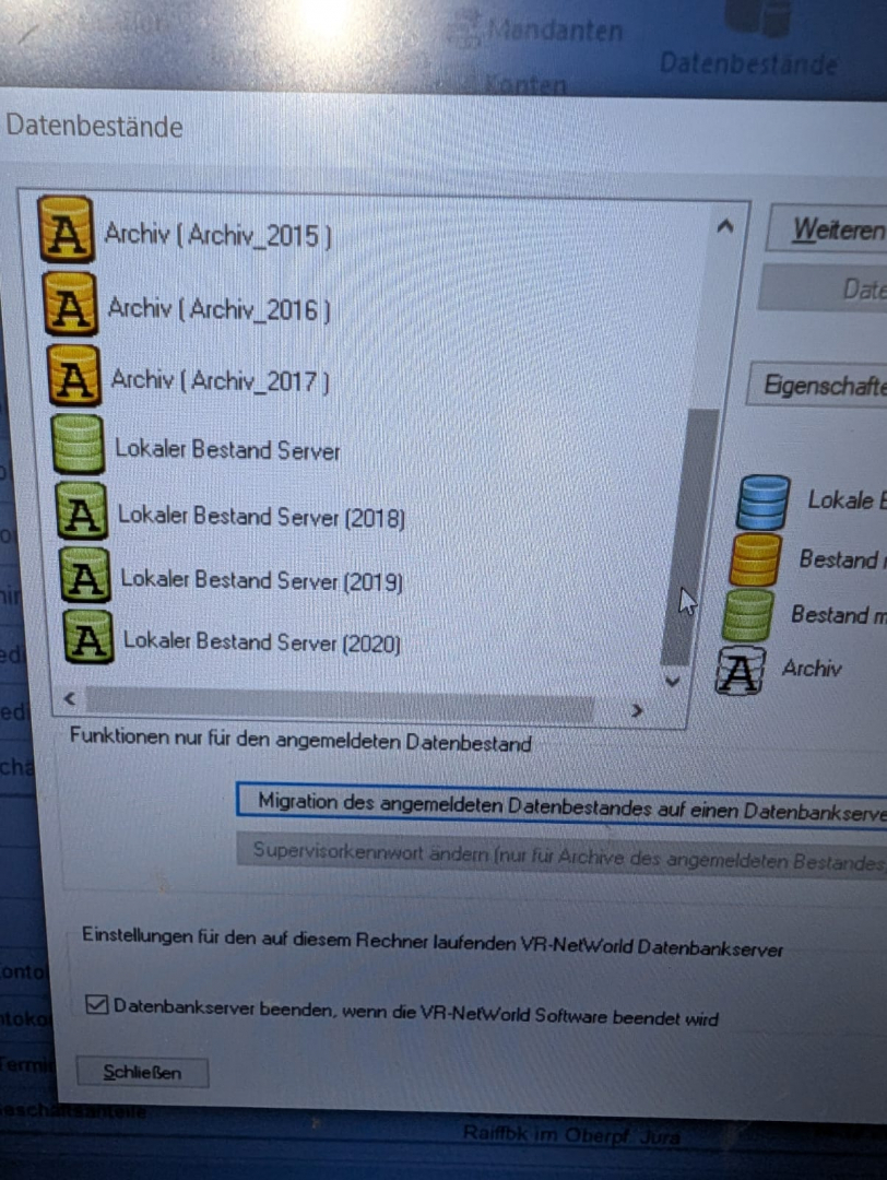 VR NetWorld Umzug Auf Neuen Rechner Lokale PostgreSQL Datenbank 